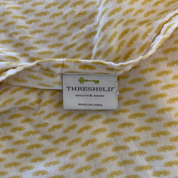 Threshold Citron Paisley Medallion Print Quilted Standard Pillow Sham - Picture 9 of 16